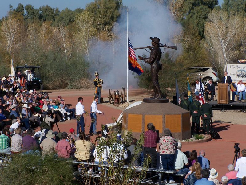 1/11/2007 unveiling of the Yuma, AZ Mormon Battalion Monument