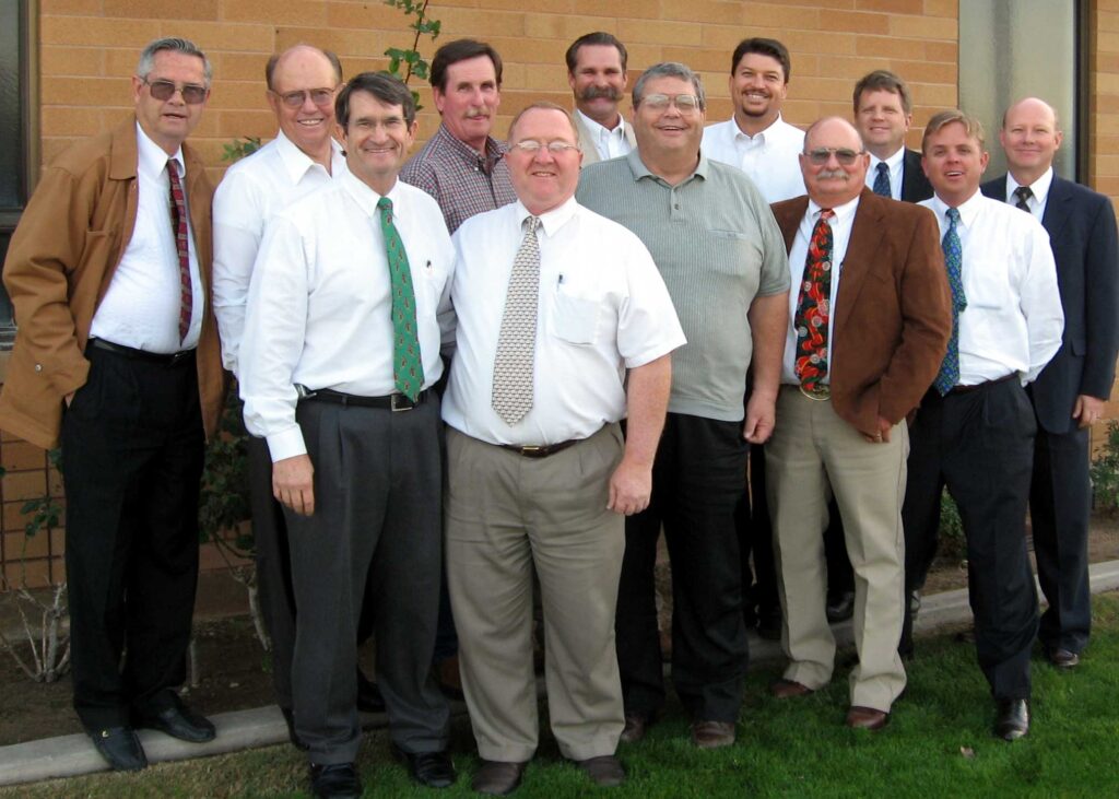 The original Mormon Battalion Monument committee in Yuma, AZ c. 2006